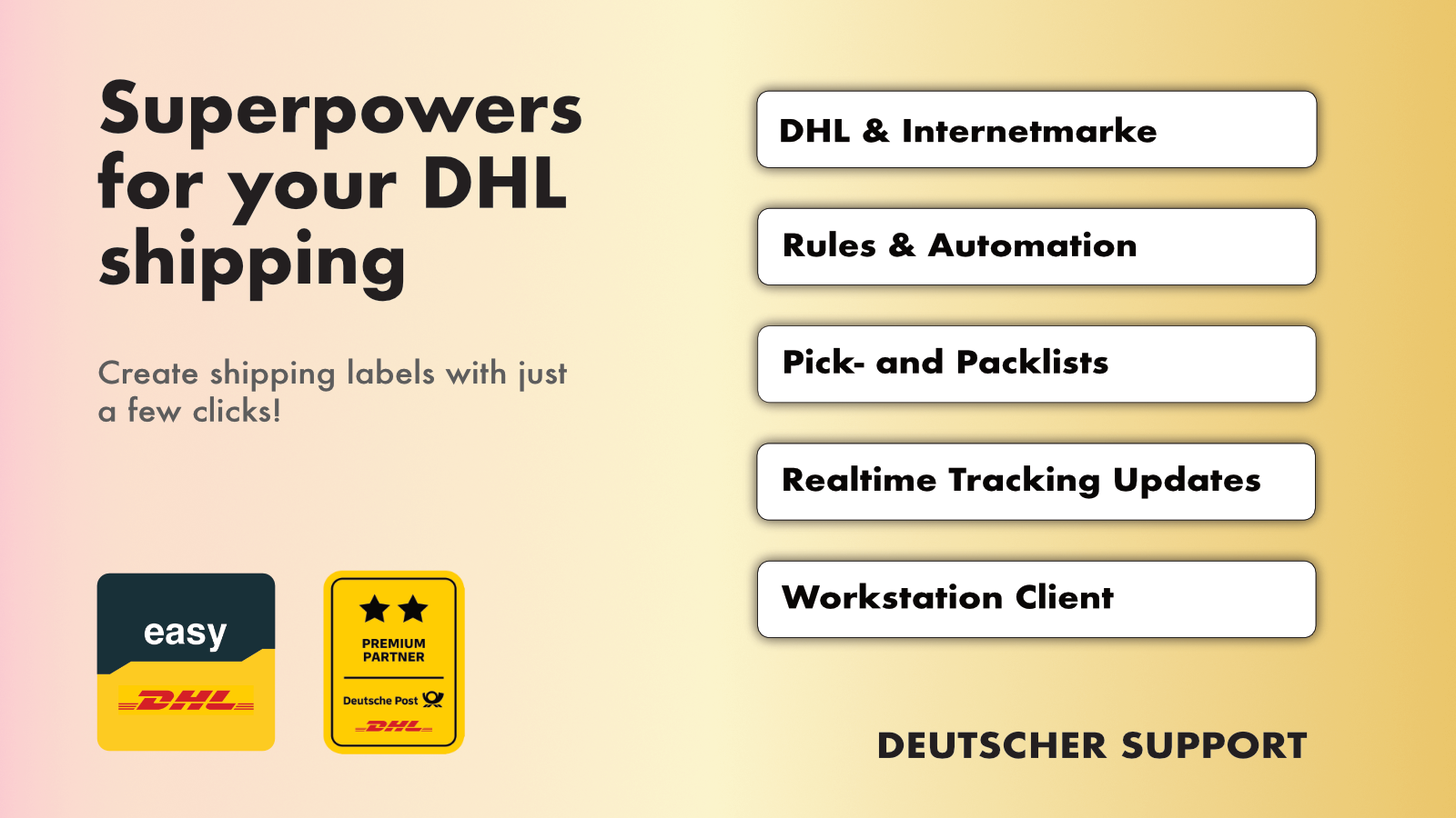 DHL & Post Shipping | easyDHL Screenshot