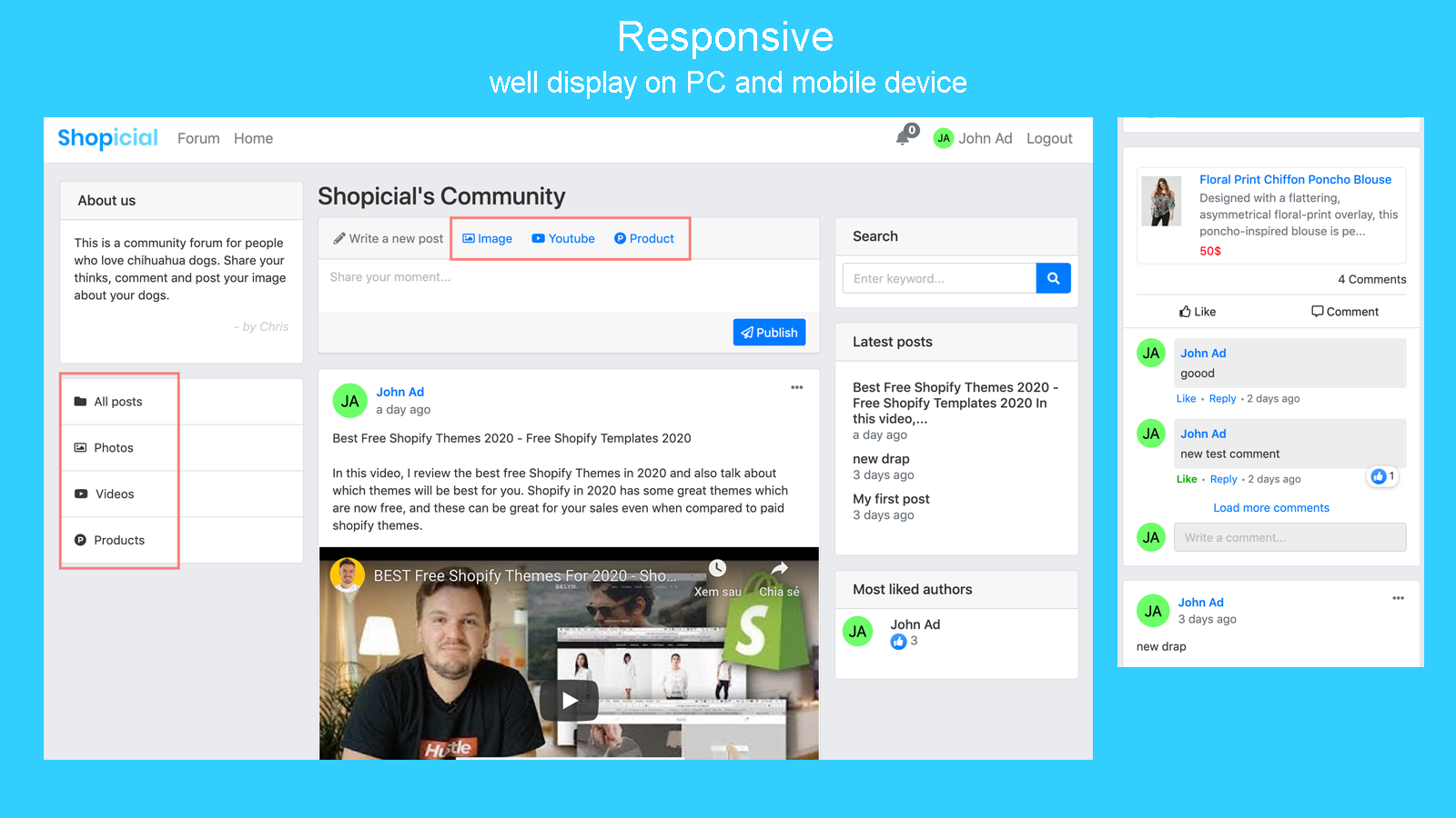 Responsief forum