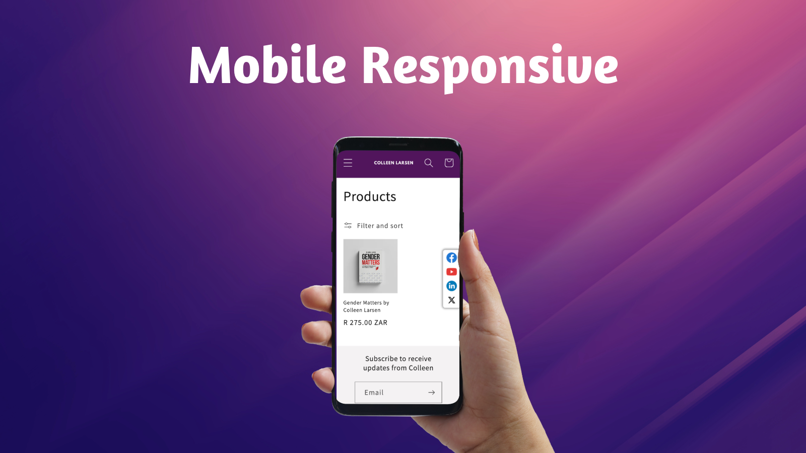 Vollständig mobile Responsive Social Share Buttons
