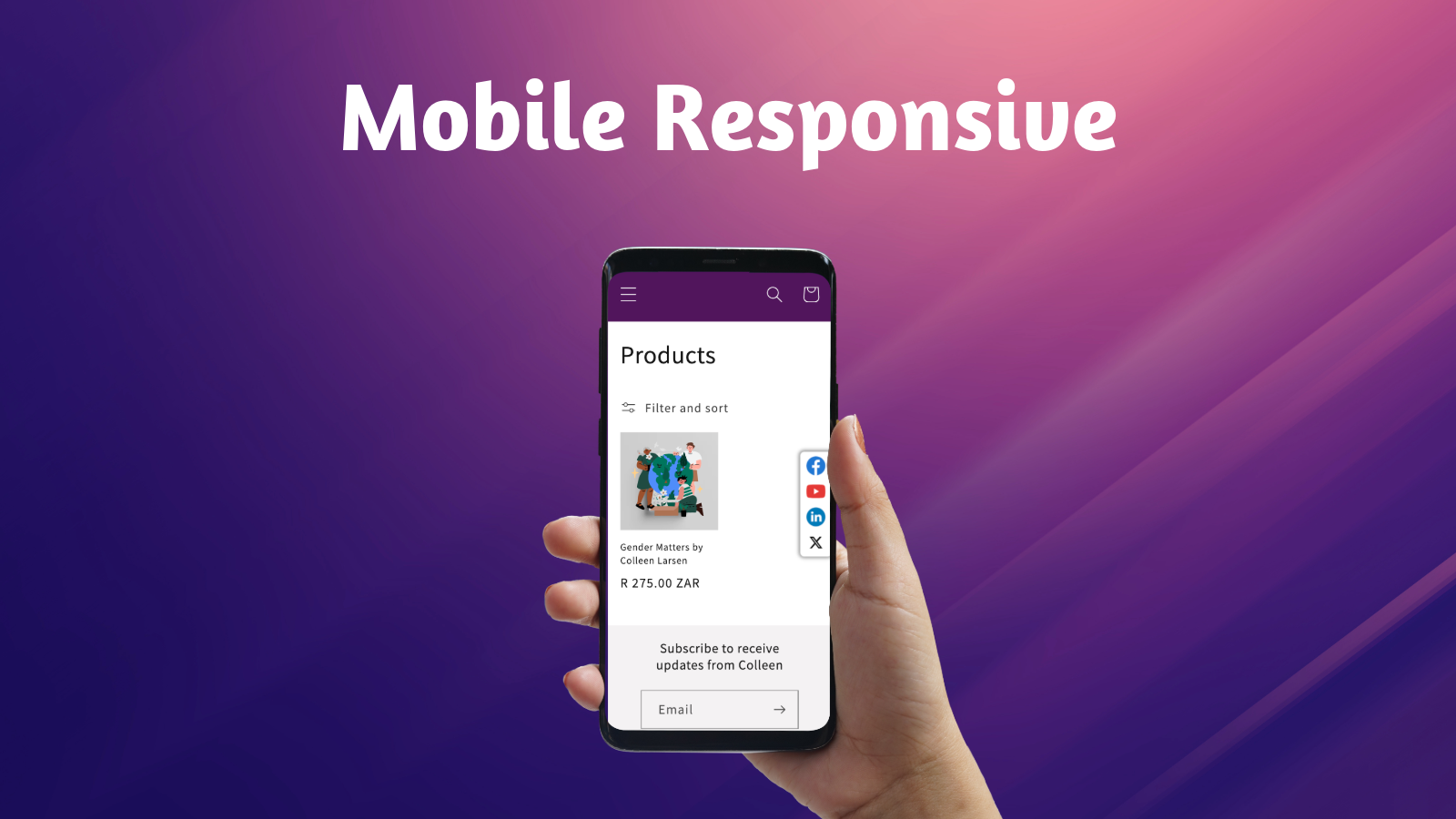 Fullt mobil responsive sosiale deleknapperHva skjer