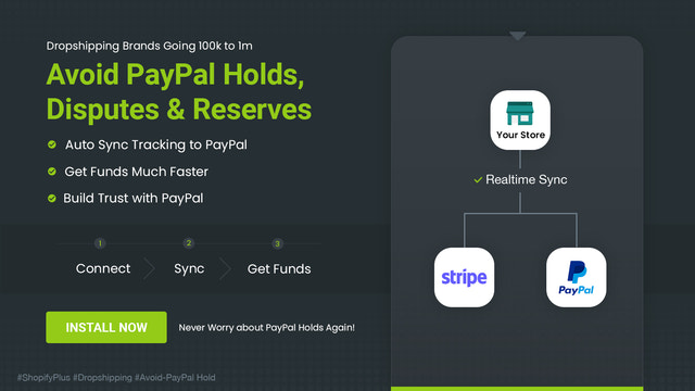 Sincronización de seguimiento de PayPal y Stripe