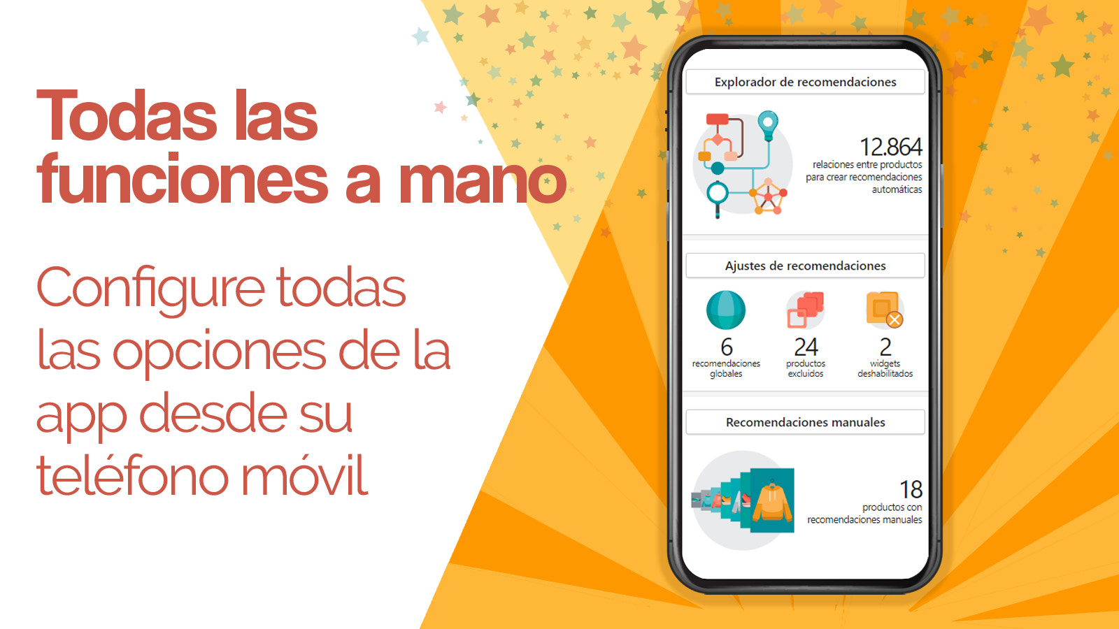 Configure su app desde el móvil