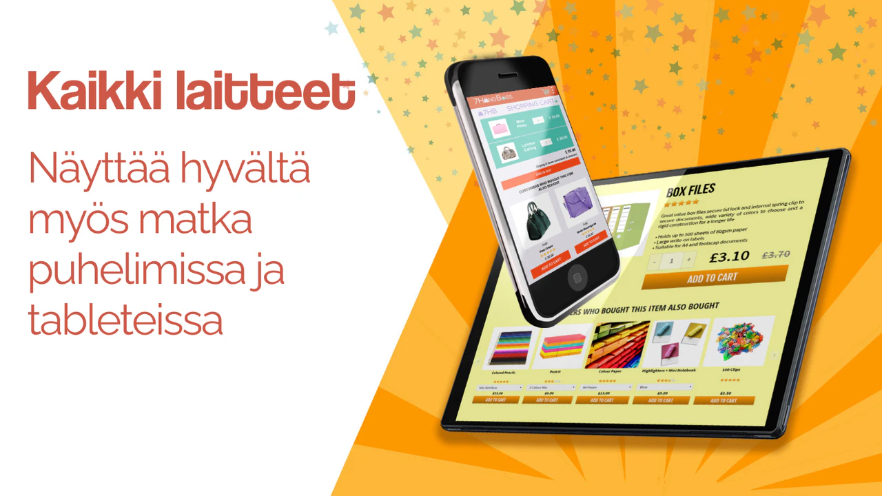 Toimii hyvin kaikilla laitteilla