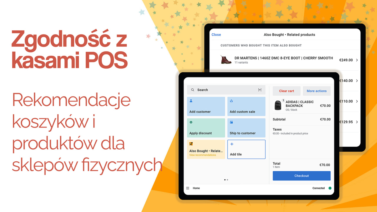 Działa z systemami POS (punkt sprzedaży)