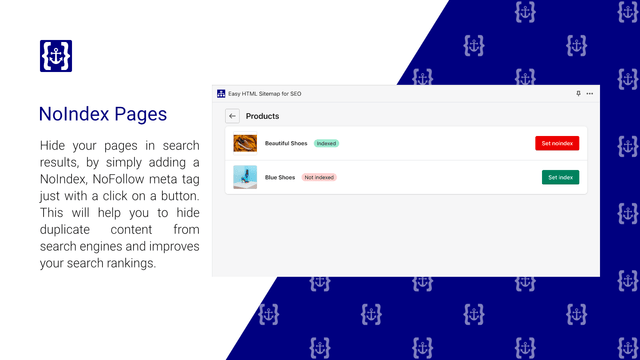 Voeg NoIndex, NoFollow meta tags toe zonder code