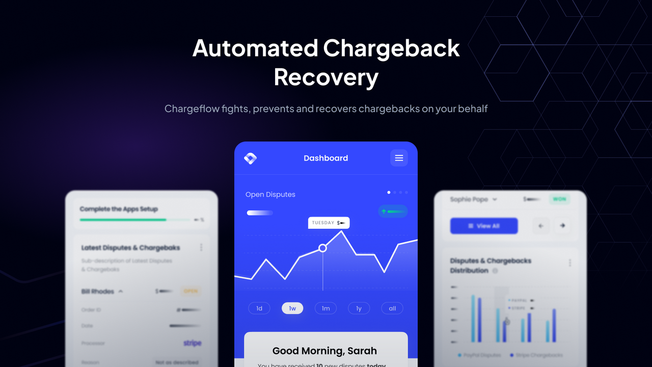 On-the-go chargeback genvinding