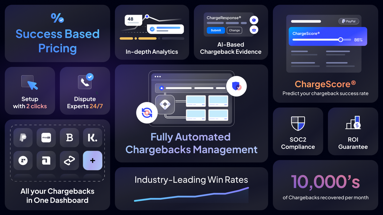 Chargeflow feature and benefits bento