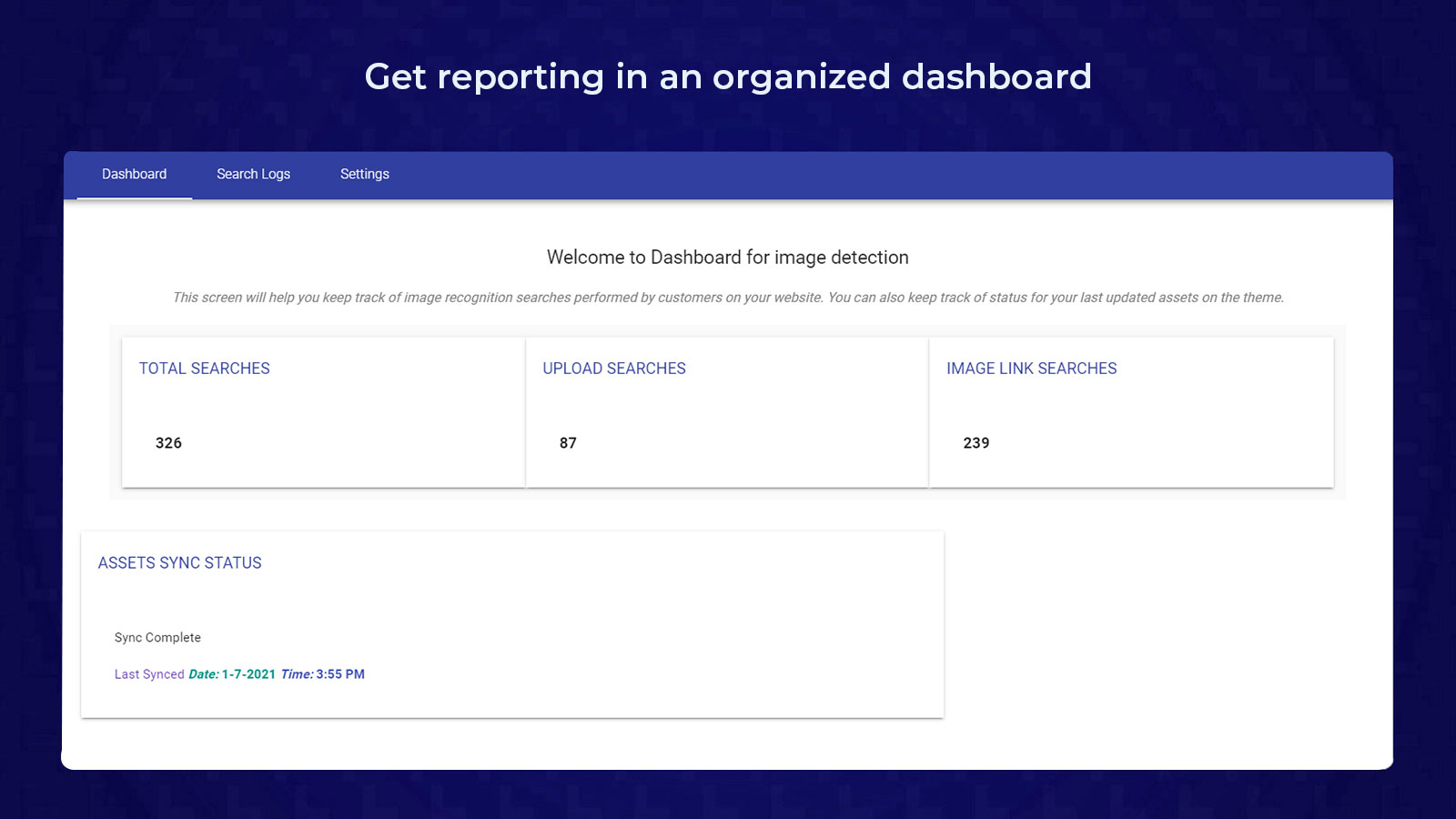 2 - Dashboard scherm