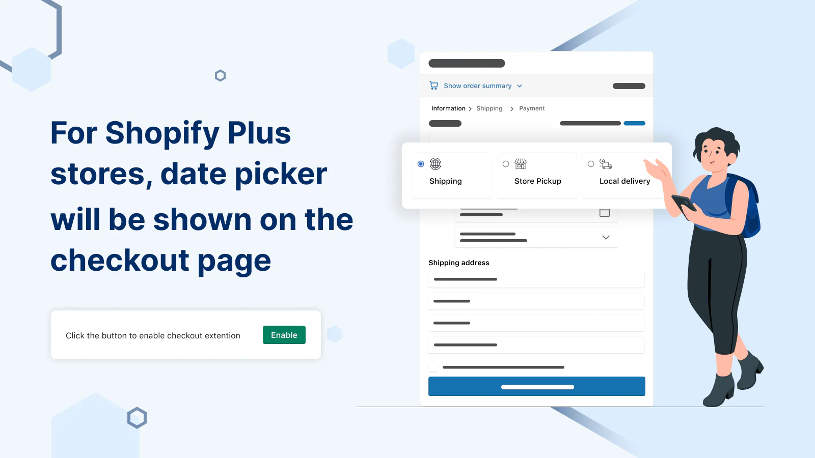 shopify plus checkout extensie