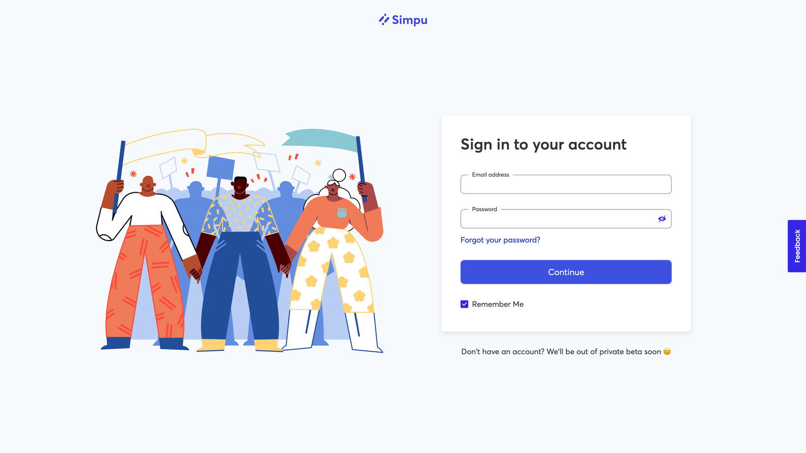 Simpu login-side