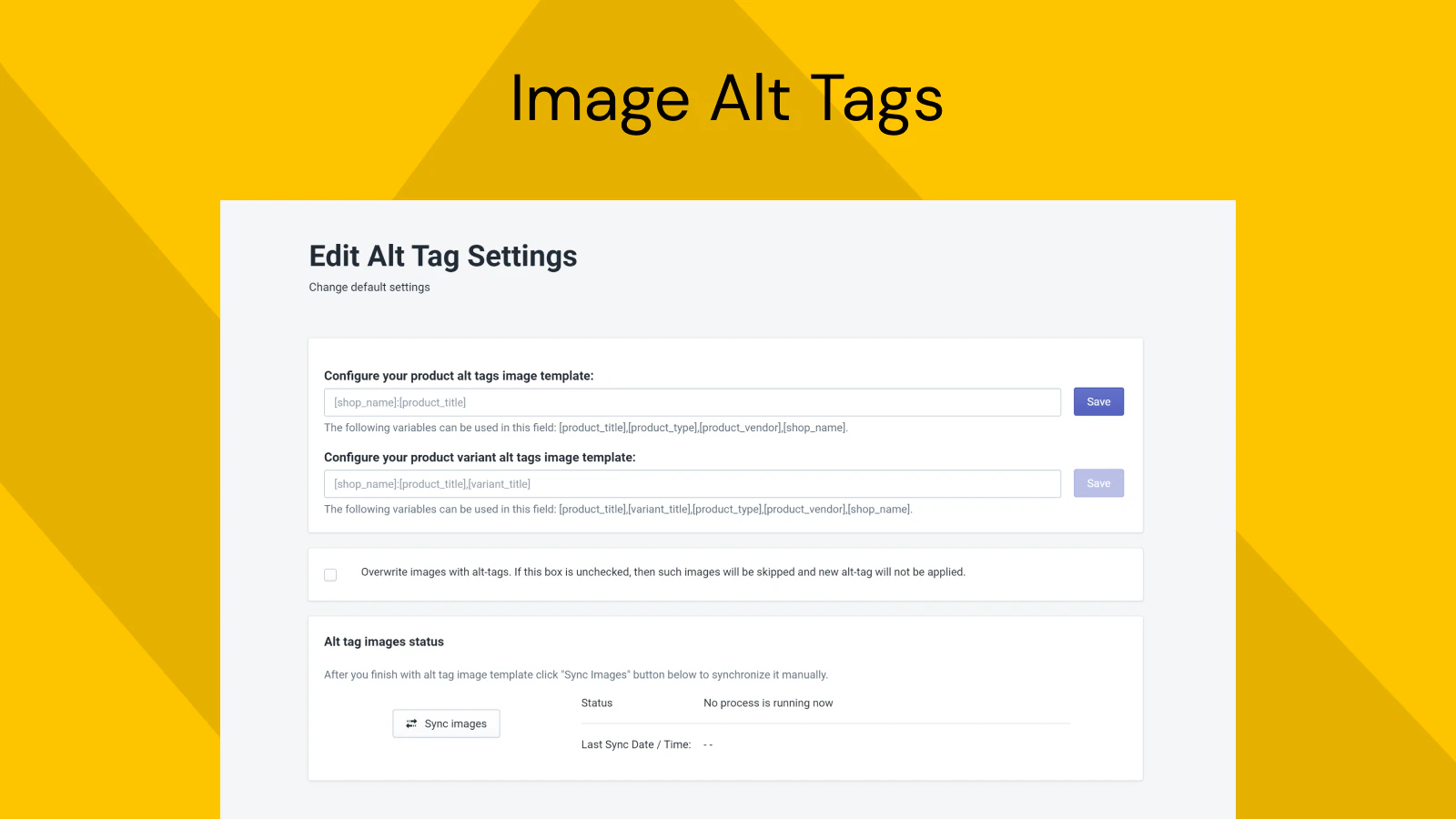 shopify billed alt tags