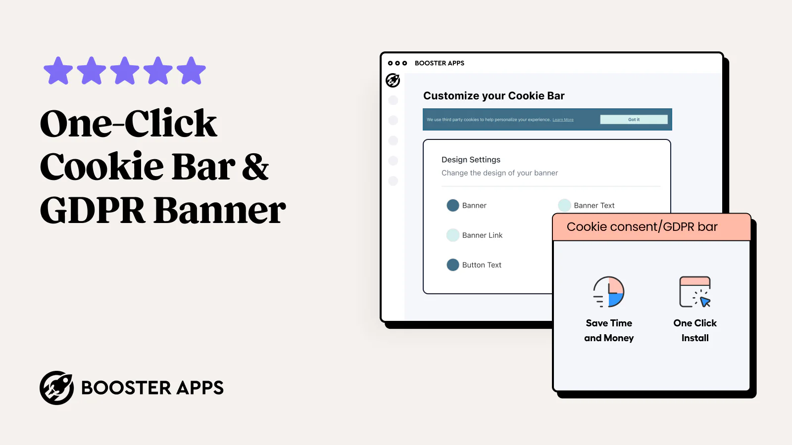 Booster Apps EU Cookie Bar