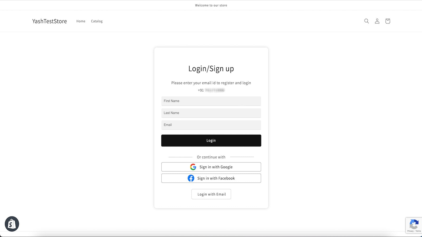Simplify My Login Shopify App