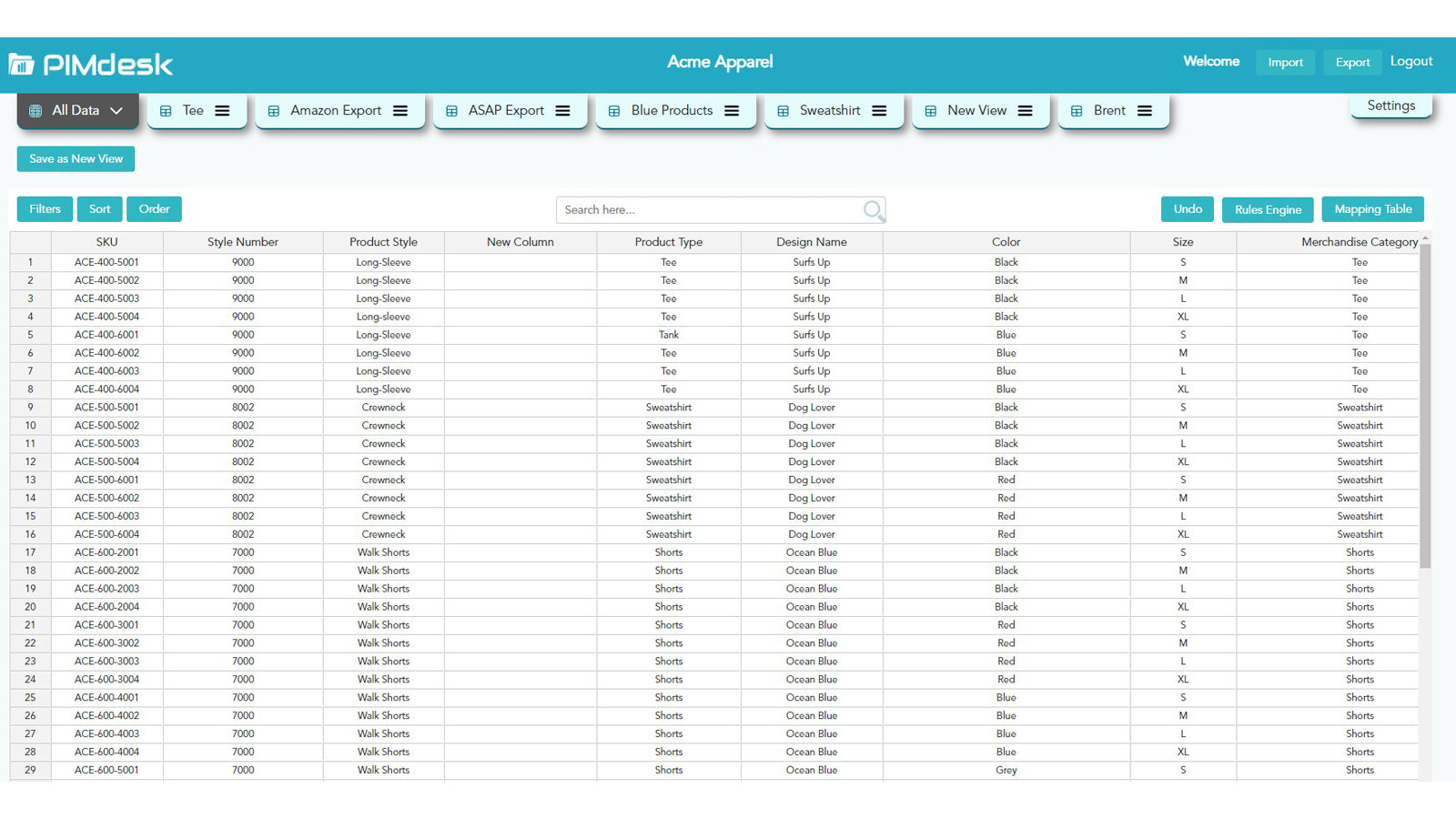 PIMdesk Screenshot