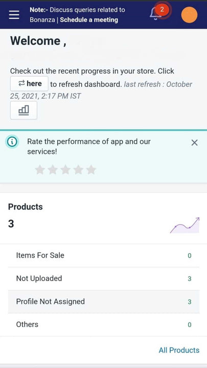 Totaal aantal producten op Bonanza App, Shopify Plus