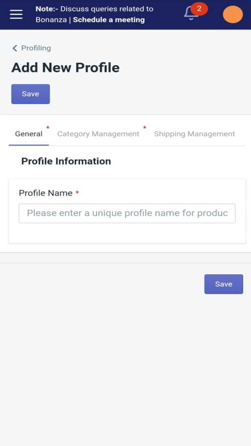 set profiling to list the products in correct categories