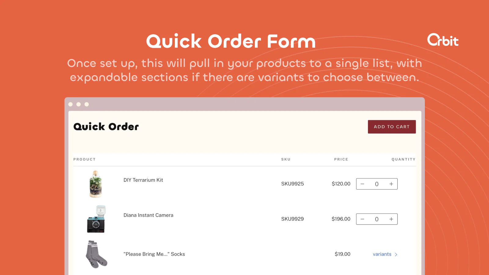 Get custom pricing, net terms, volume discounts, and more