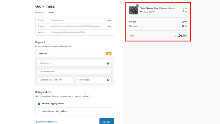 Free Plus Shipping Funnels Screenshot