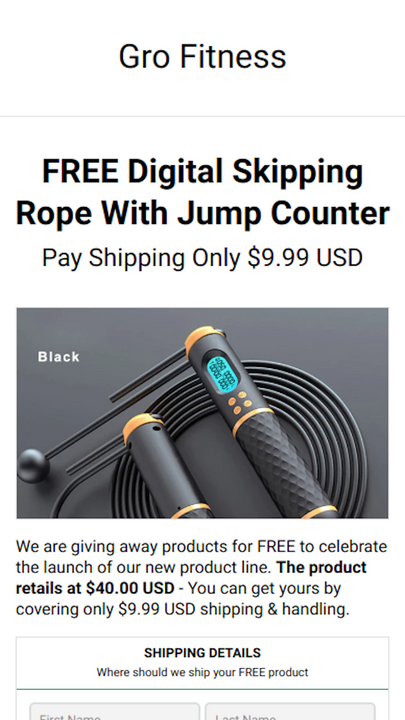 "Free, Just Pay Shipping Offer"