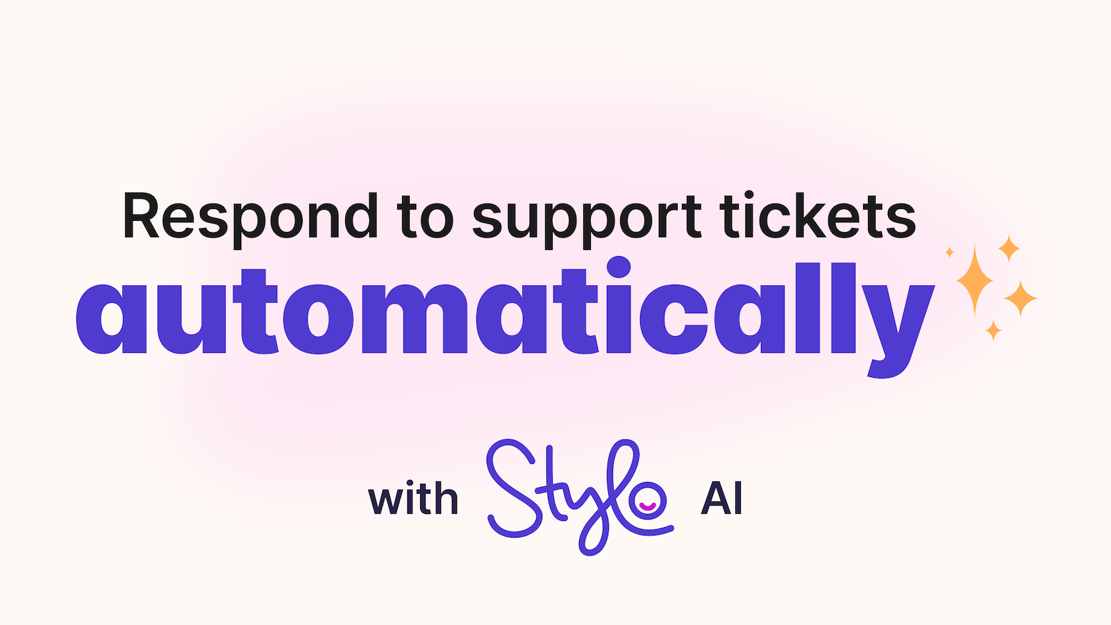 Svara på supportbiljetter automatiskt med Stylo AI