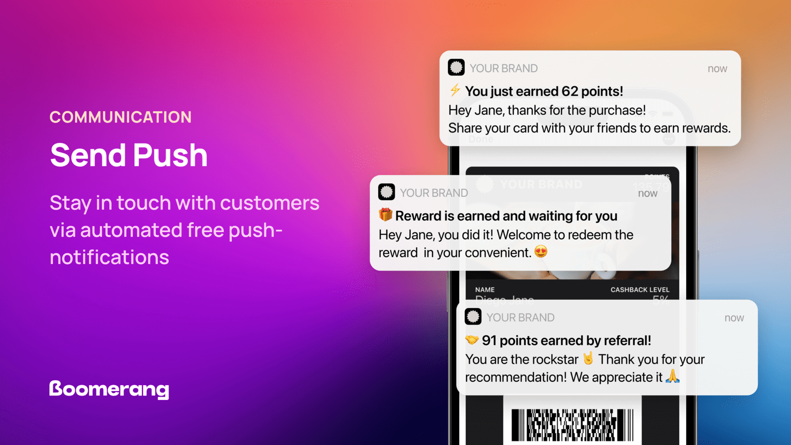 Hold kontakten med kunder via automatiserede gratis push