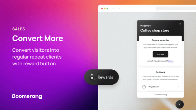 Convertissez les visiteurs en clients réguliers avec le bouton de récompense