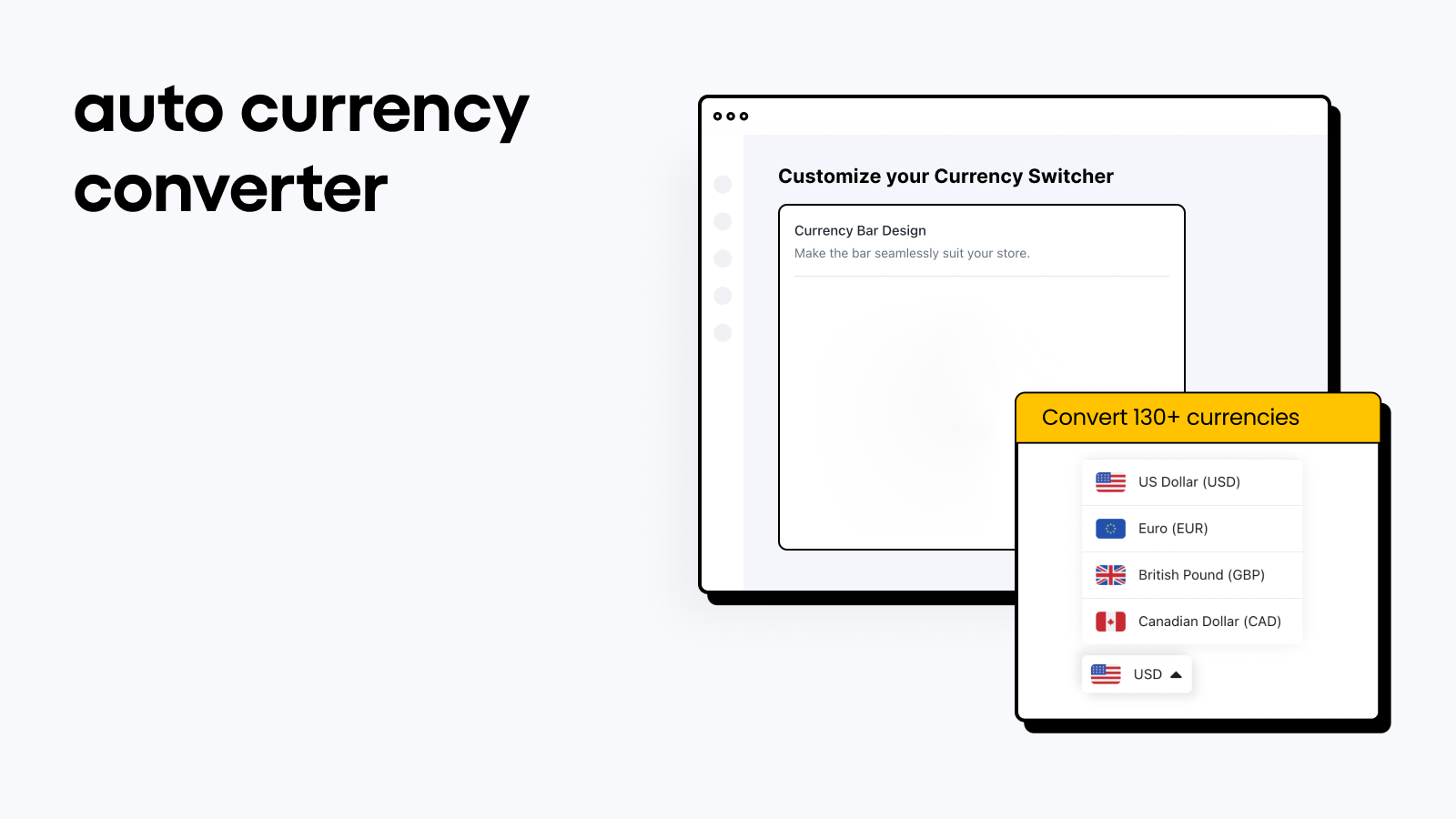 aplicativo de moeda shopify