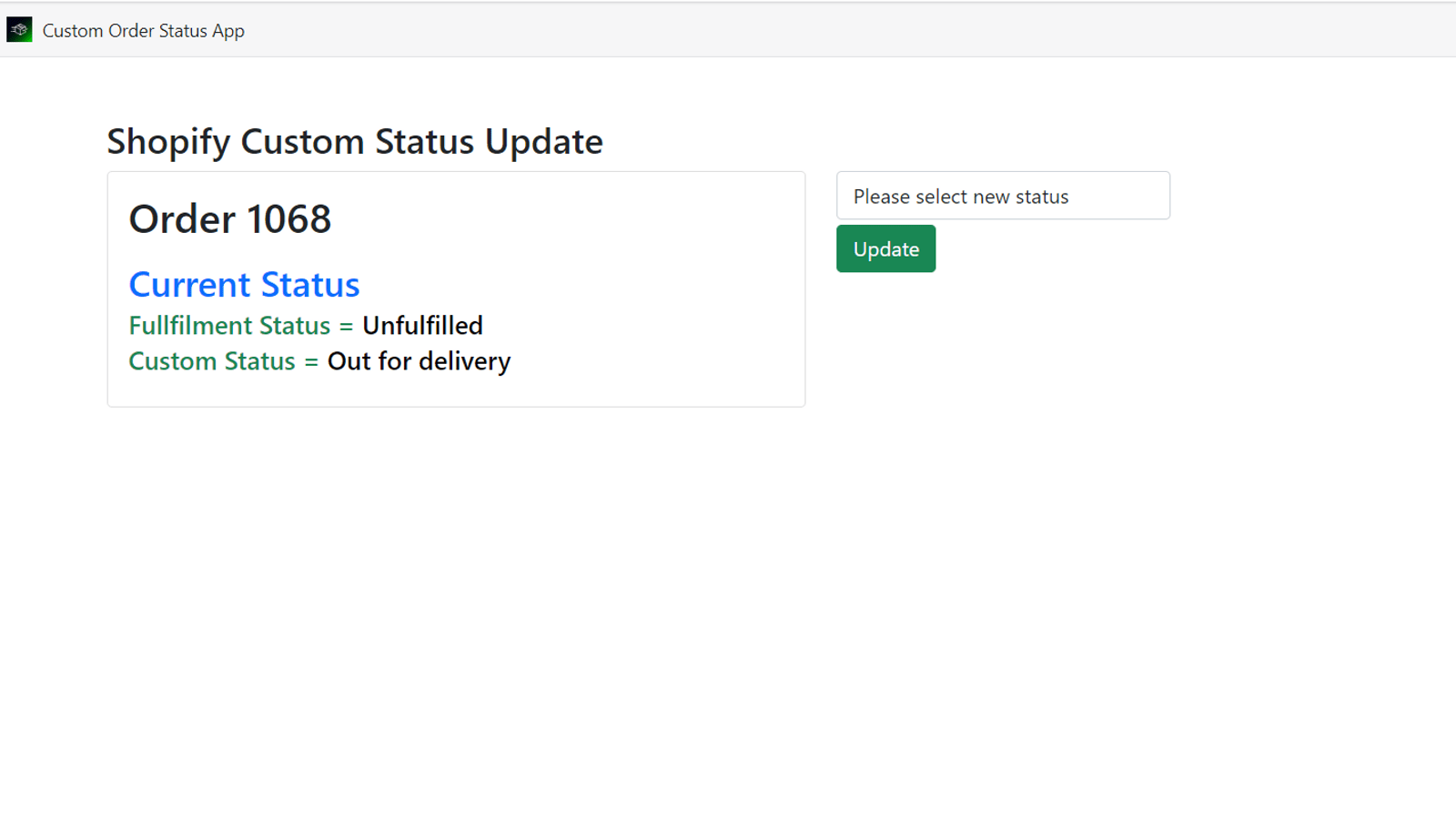 SC Easy Orders Status Manager Screenshot