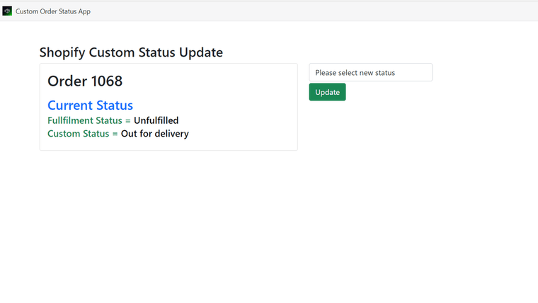 SC Easy Orders Status Manager Screenshot