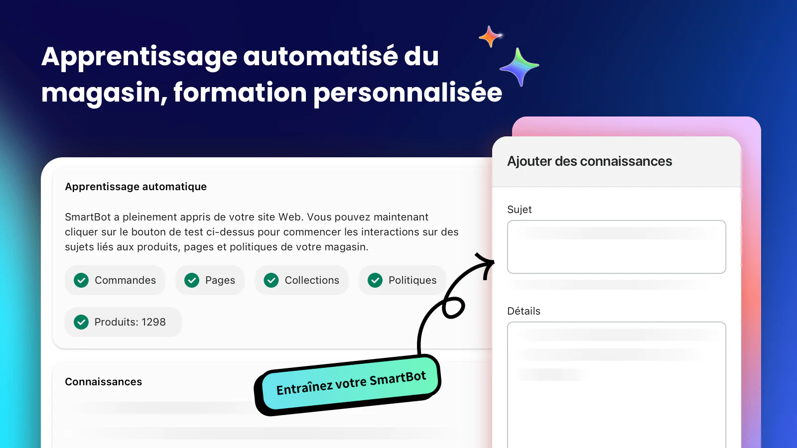 Apprentissage automatique, formation personnalisée