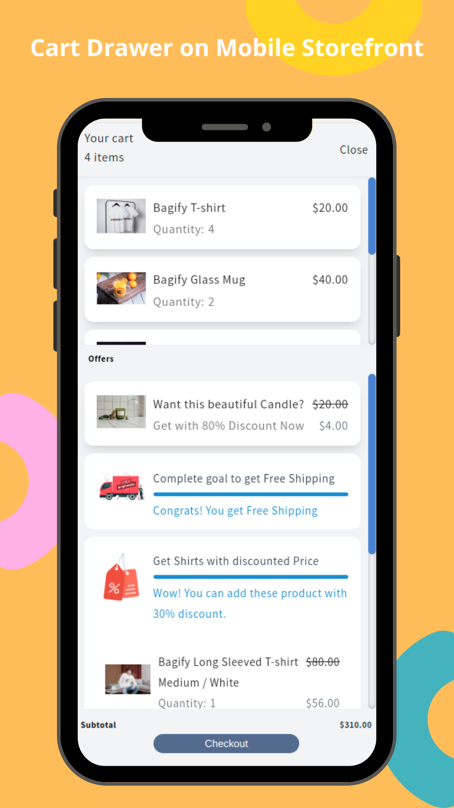 Bagify ‑ Upsell & Cross sell Screenshot