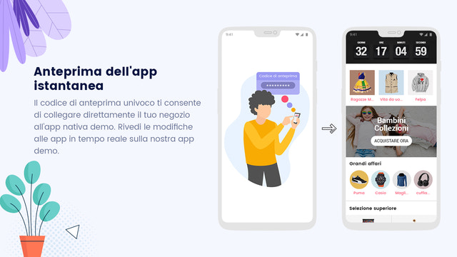 Anteprima dell'app istantanea