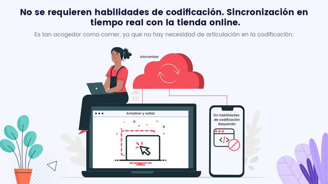 No se requieren habilidades de codificación