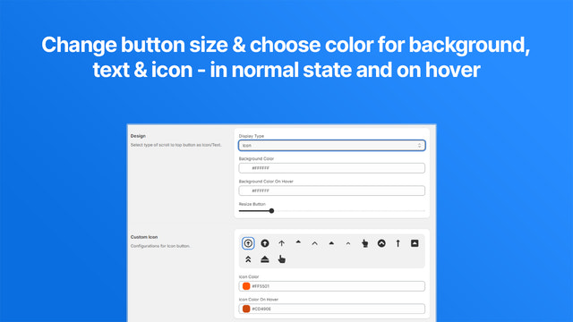 Customize button look & feel effortlessly