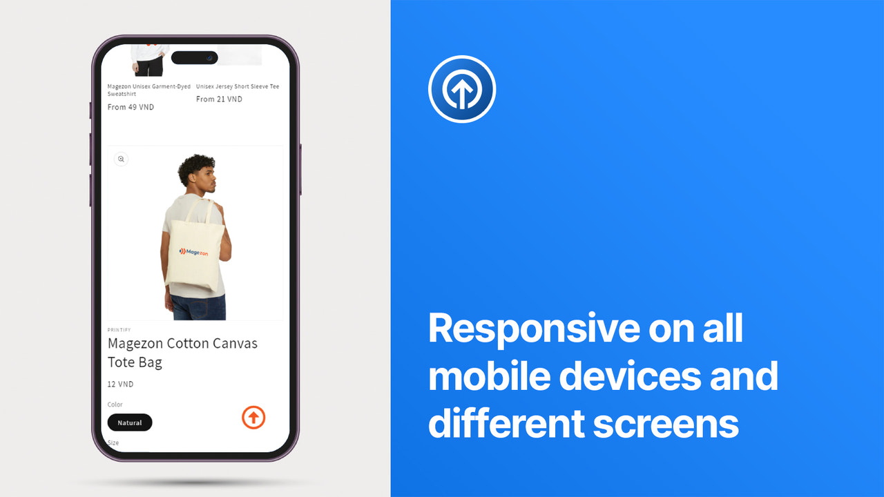 Responsive on mobile devices and different screens