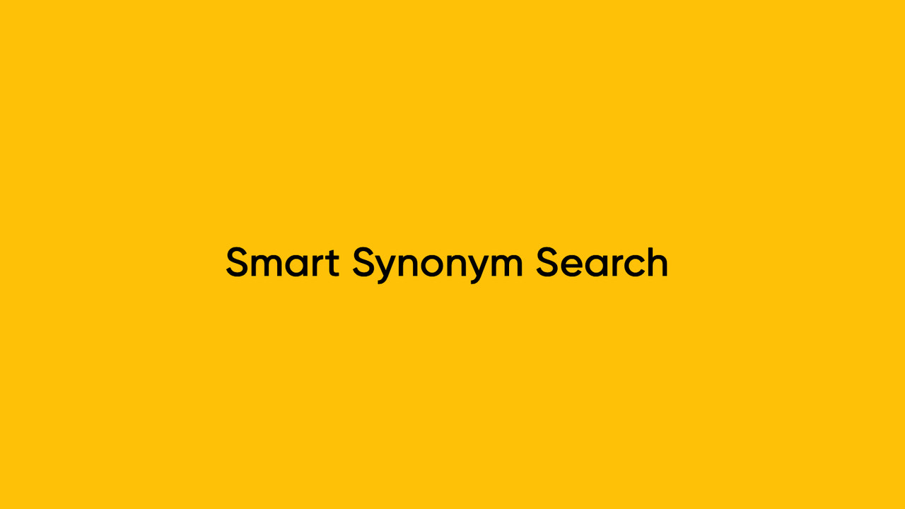 Smart Synonym Search