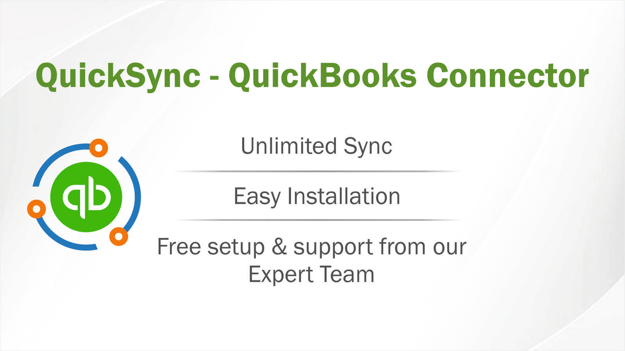 QuickSync‑QuickBooks Connector Screenshot