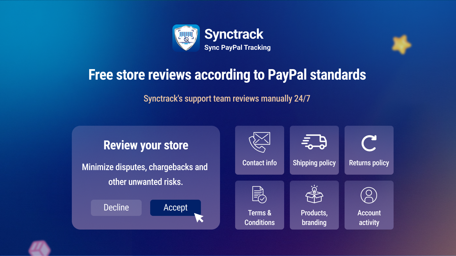 Synctrack avoid hold money by auto sync tracking