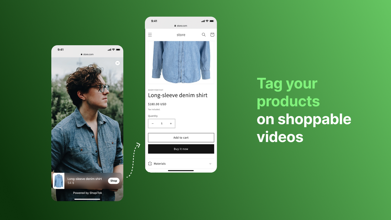 Tagga dina produkter  på shoppable-videor
