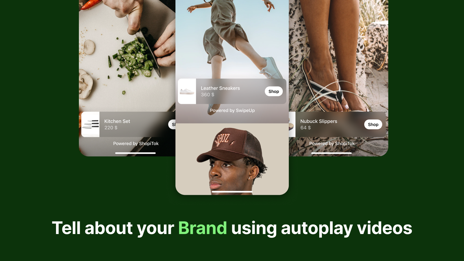 Tell about your Brand using autoplay videos