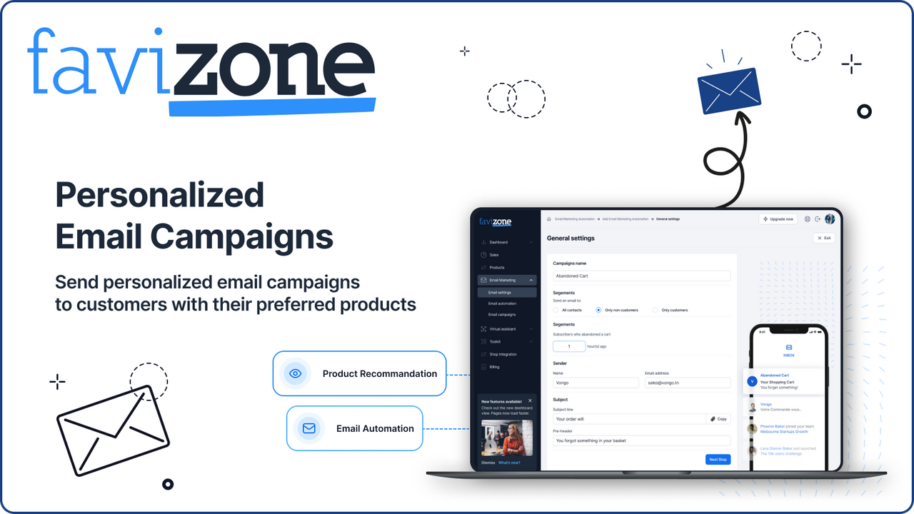 Personalized email campaigns