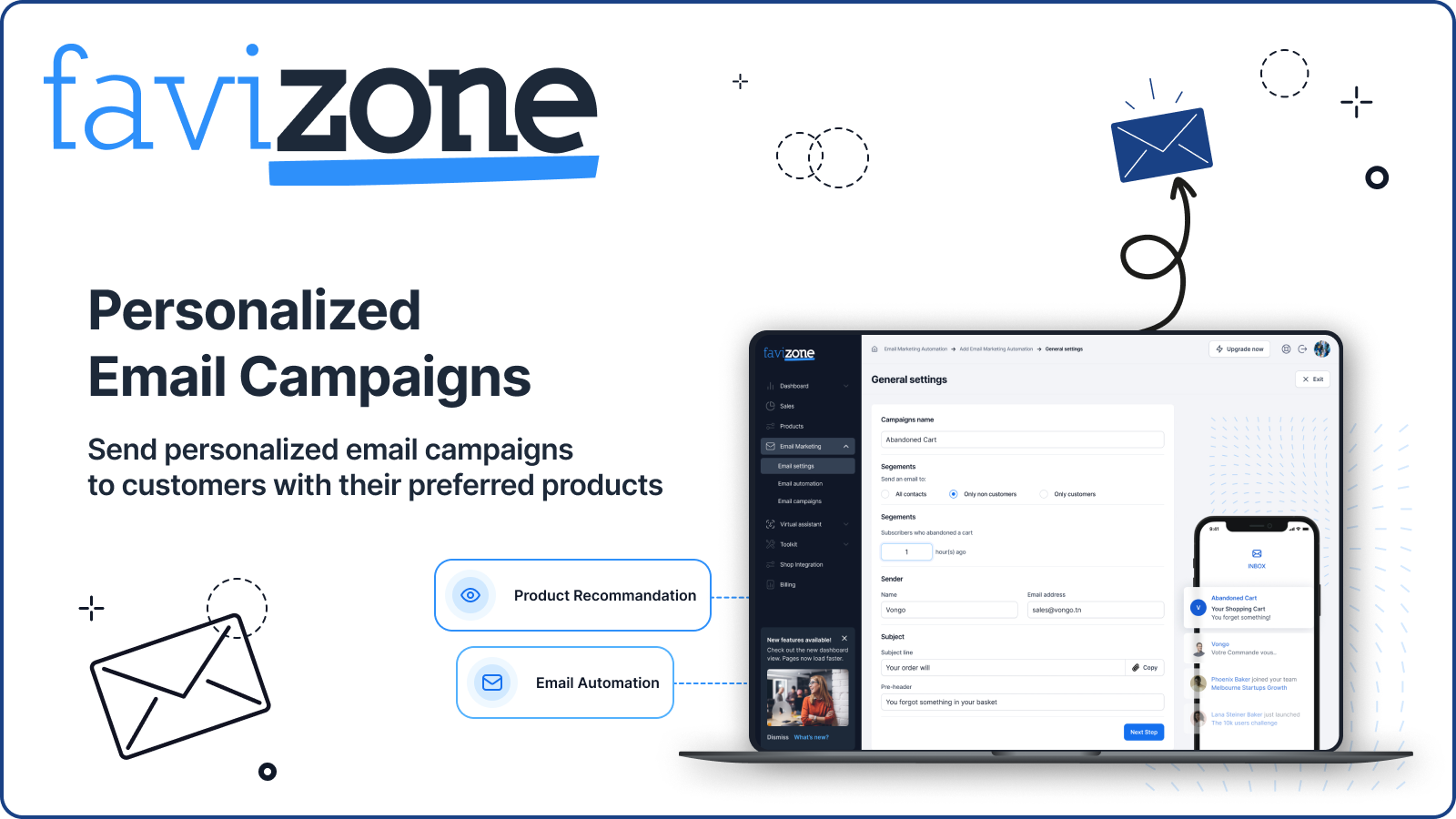 Favizone: Email Marketing Screenshot