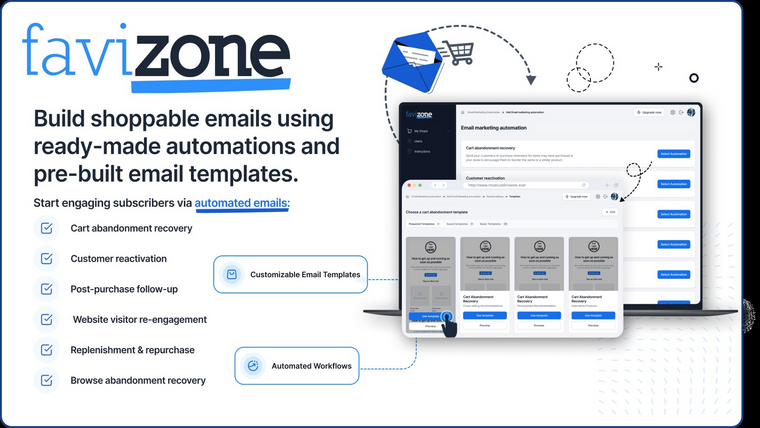 Favizone: Email Marketing Screenshot