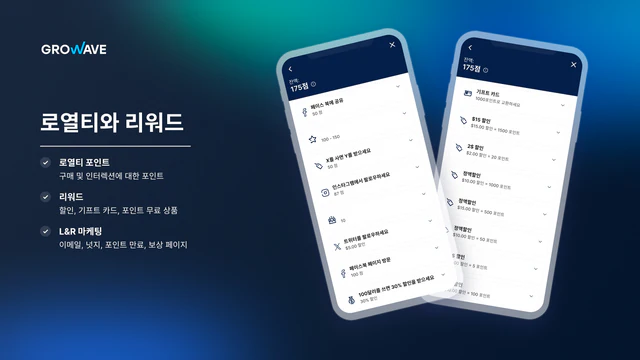 로열티와 리워드. Shopify 보상 앱