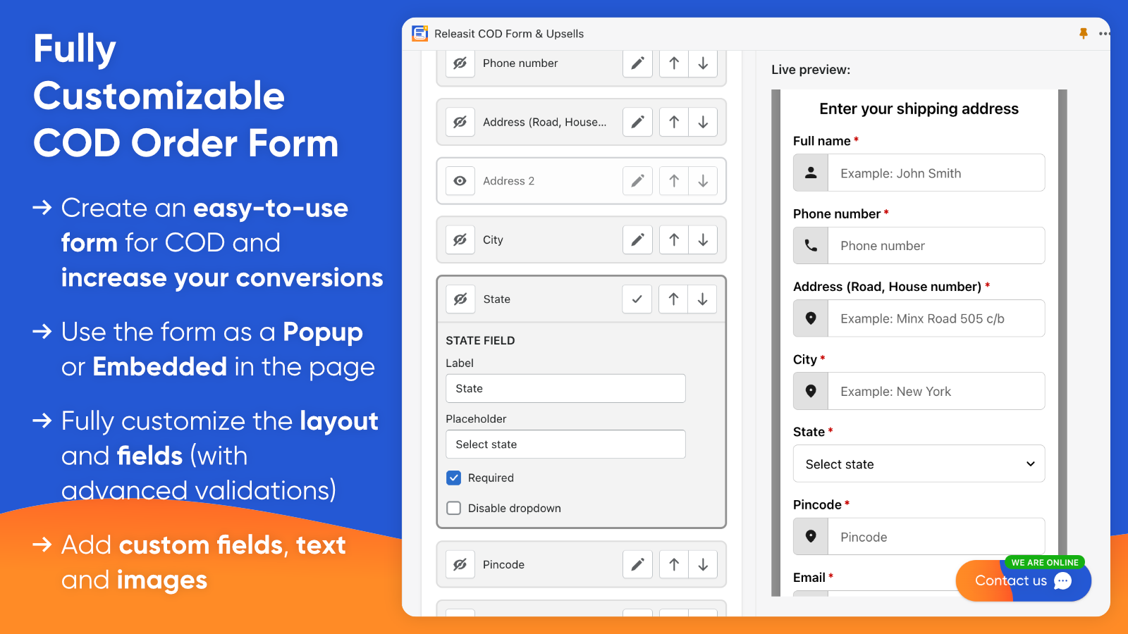 Tilpas design og layout af din formular