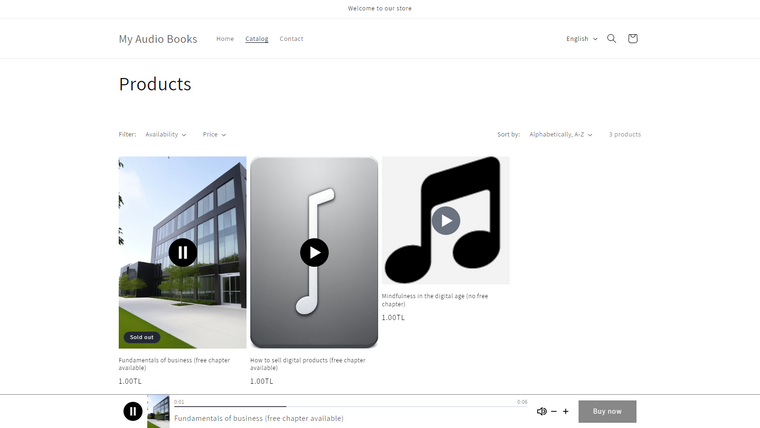 Audioly ‑ Sticky Audio Player Screenshot