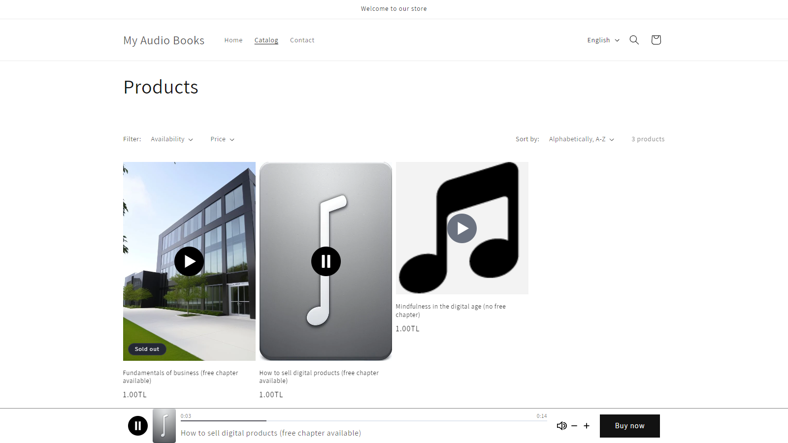 Audioly ‑ Sticky Audio Player Screenshot