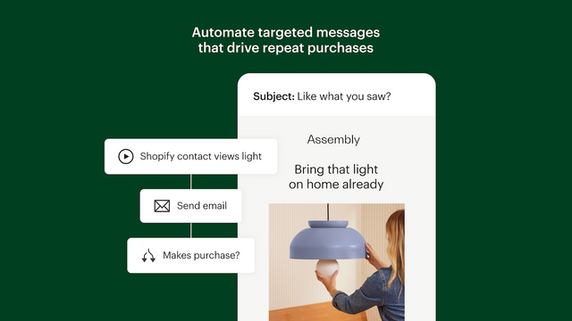 Marketing automation messages like abandon cart triggers