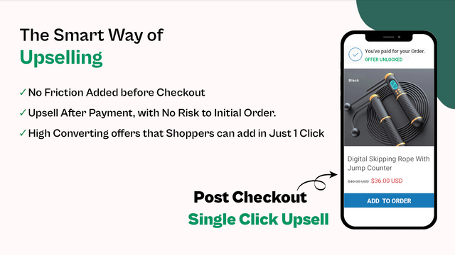 Hochkonvertierende Post-Checkout One Click Upsell-Angebote