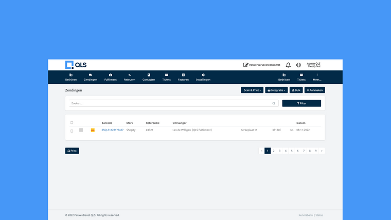 QLS Fulfilment & Parcel Screenshot